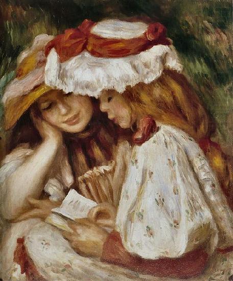 Pierre Auguste Renoir Jeunes Filles lisant china oil painting image